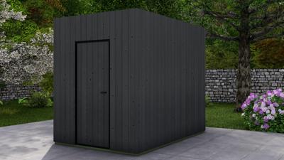 Poolhouse Trendy 204x304 cm - exterieur zwart gecoat- Plat dak- - Van Kooten