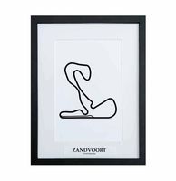 Formule 1 Circuit Zandvoort 3D Print - Zwart - thumbnail