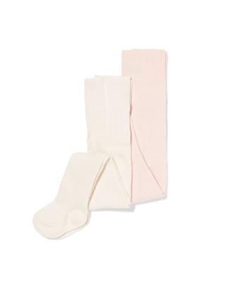 HEMA Babymaillots rib - 2 stuks lichtroze (lichtroze)