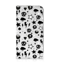 Mobiel BookCase iPhone 15 Silver Punk