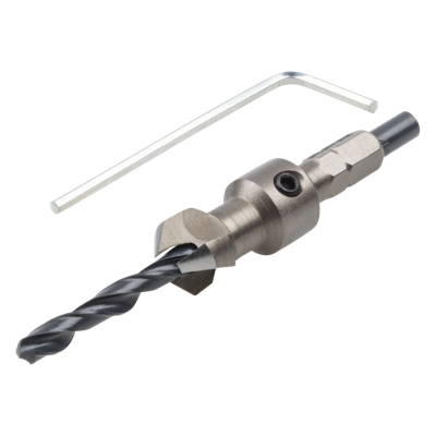 Wolfcraft Voorboor | Met verzinkboor | 6-kant | Ø4,5-12mm | 1 stuk - 2545000