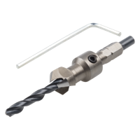 Wolfcraft Voorboor | Met verzinkboor | 6-kant | Ø4,5-12mm | 1 stuk - 2545000