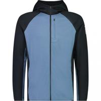Mons Royale Approach Merino Gridlock Hood Heren Vest Blue Slate / Black XL
