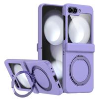 Lunso Samsung Galaxy Z Flip 7 FE / Z Flip6 backcover hoesje met MagSafe-ring - Lila
