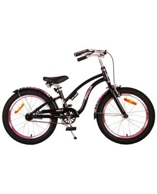 Volare miracle cruiser kinderfiets - meisjes - 18 inch - mat zwart - prime collection