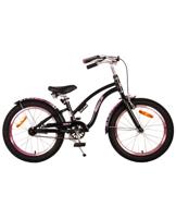 Volare miracle cruiser kinderfiets - meisjes - 18 inch - mat zwart - prime collection