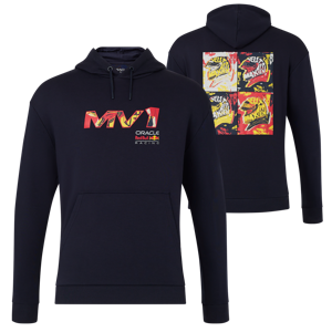 Max Verstappen Truien - M - Red Bull Racing Hoodie Night Sky Max Pop Art