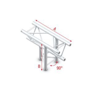 Milos Milos Pro-30 Triangle P Truss - T-Cross up/down 3-way - 71 cm