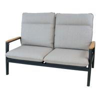 Merino lounge 2-zitsbank midnight grey sunny creme Oosterik Home - Oosterik home