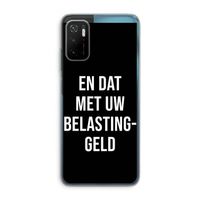 Belastinggeld - Zwart: Xiaomi Poco M3 Pro 5G Transparant Hoesje Belastinggeld - Zwart: Xiaomi Poco M3 Pro 5G Transparant Hoesje