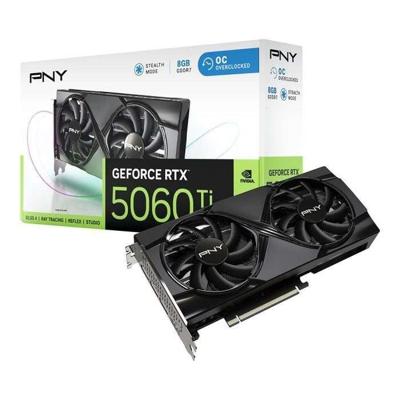 PNY - Grafische kaart - GeForce RTX 5060 Ti - 8 GB - Overclocked Dual Fan DLSS 4