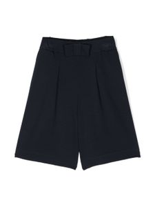 Monnalisa short plissé à détail de nœud - Bleu