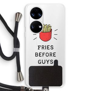Fries before guys: Huawei P50 Transparant Hoesje met koord
