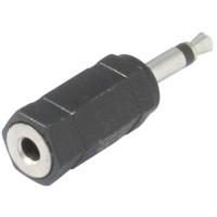 TRU COMPONENTS Jackplug-adapter Jackplug male 3,5 mm - Jackplug female 3,5 mm Mono Aantal polen: 2 Inhoud: 1 stuk(s)