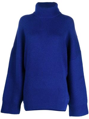 The Attico pull nervuré à col roulé - Bleu