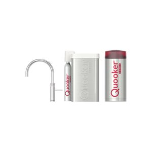 Quooker Cube Fusion Round Chroom met Combi+ Boiler