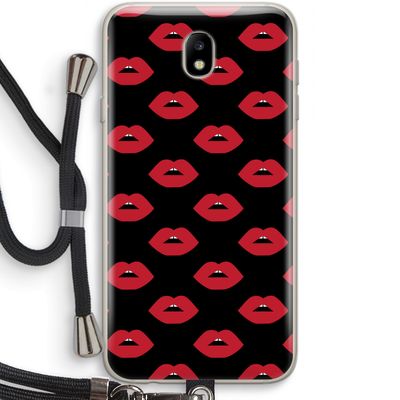 Lips: Samsung Galaxy J7 (2017) Transparant Hoesje met koord