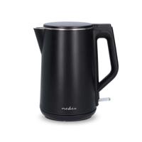 Nedis Waterkoker | 1.5 l | Kunststof | Zwart | 360 graden draaibaar | Verborgen verwarmingselement | Strix®-controller | Droogkookbeveiliging -