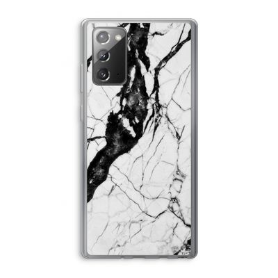 Witte marmer 2: Samsung Galaxy Note 20 / Note 20 5G Transparant Hoesje