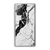 Witte marmer 2: Samsung Galaxy Note 20 / Note 20 5G Transparant Hoesje