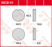 TRW Remblokken, en remschoenen voor de moto, MCB91 Allround organisch
