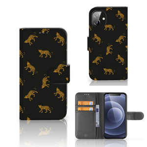 Telefoonhoesje met Pasjes voor Apple iPhone 12 Mini Leopards