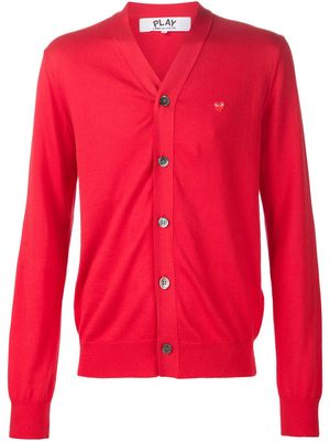 Comme Des Garçons Play cardigan à col v - Rouge