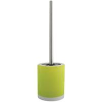 MSV Toilet|wc-borstel houder - keramiek|metaal - appelgroen - 38 cm