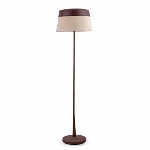 Sac bruin en beige vloerlamp