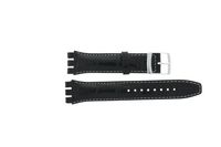 Horlogeband Swatch (alt.) 516431.01.19.C Leder Zwart 19mm