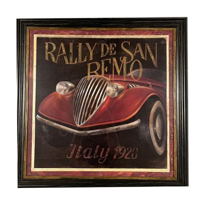 Schilderij met Lijst Rally de San Remo