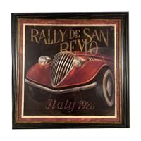Schilderij met Lijst Rally de San Remo