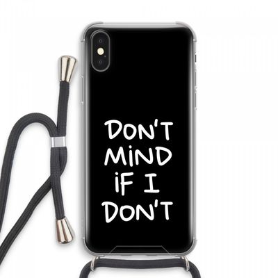Don't Mind: iPhone XS Max Transparant Hoesje met koord