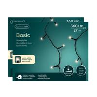 Kerstboomverlichting - 2x - LED - warm wit - 360 lampjes - 27 meter