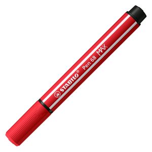 STABILO Pen 68 MAX Viltstift Met Dikke Beitelpunt Karmijnrood