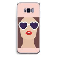 Red lips: Samsung Galaxy S8 Plus Transparant Hoesje