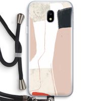 Lava: Samsung Galaxy J3 (2017) Transparant Hoesje met koord