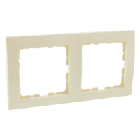 Berker B S1 Afdekraam | Inbouw | 2-voudig | Crème - 66.032.22