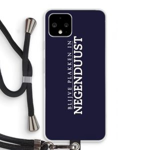 Blijve plakken in Negenduust: Pixel 4 Transparant Hoesje met koord