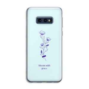 Bloom with grace: Samsung Galaxy S10e Transparant Hoesje