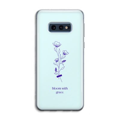 Bloom with grace: Samsung Galaxy S10e Transparant Hoesje