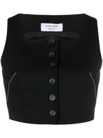 Marine Serre veston crop Tailoring Bustier - Noir