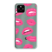 Bite my lip: Google Pixel 5a 5G Transparant Hoesje