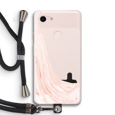 Peach bath: Pixel 3 XL Transparant Hoesje met koord