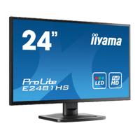 iiyama ProLite E2481HS-1 - 24 inch - 1920x1080 - DVI - HDMI - VGA - Zwart