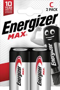 Energizer batterijen Max C, blister van 2 stuks