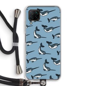 Narwhal: Huawei P40 Lite Transparant Hoesje met koord