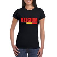 Zwart Belgium supporter shirt dames