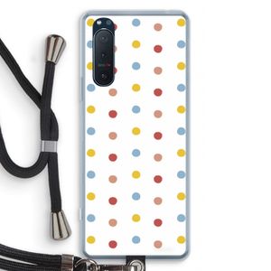 Bollen: Sony Xperia 5 II Transparant Hoesje met koord