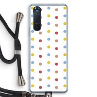 Bollen: Sony Xperia 5 II Transparant Hoesje met koord
